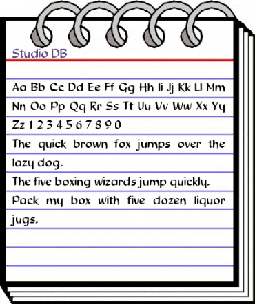 Studio DB Medium animated font preview