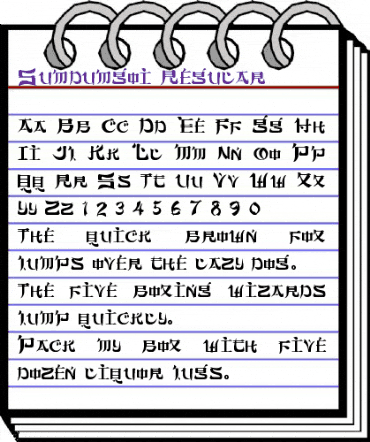 Sumdumgoi Regular animated font preview