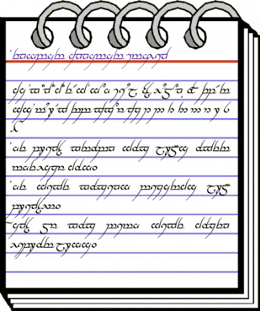 Tengwar Annatar Italic animated font preview