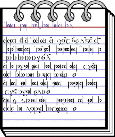 Tengwar Mornedhel Regular animated font preview