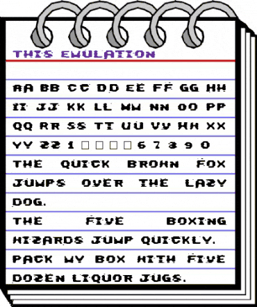This Emulation Normal animated font preview