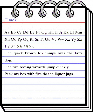 Timok Regular animated font preview