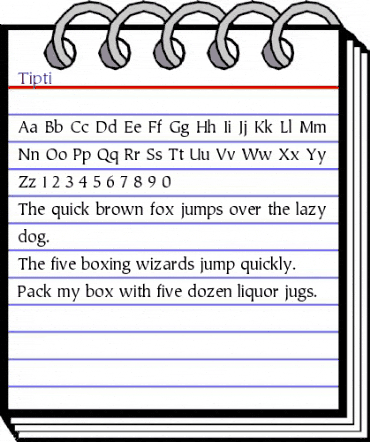 Tipti Regular animated font preview