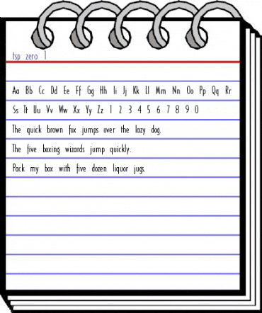 tsp zero 1 Regular animated font preview