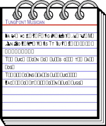 TungFont Musician Regular animated font preview