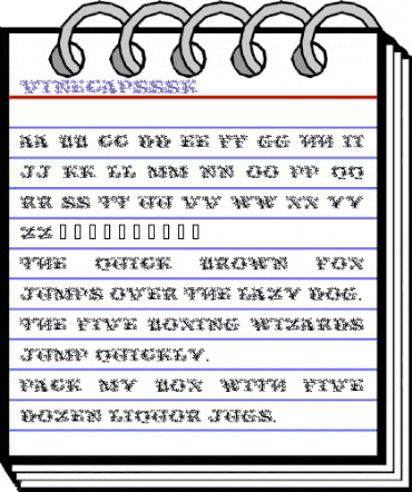 VineCapsSSK Regular animated font preview