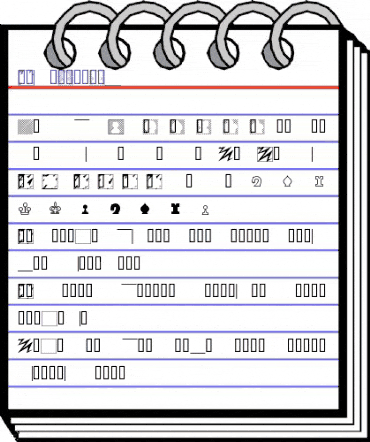 WeirdChessFont Regular animated font preview