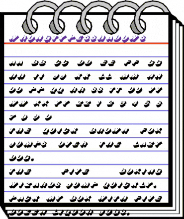 WrongTypesShadows Regular animated font preview