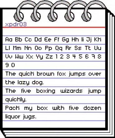 xpdr03 Regular animated font preview