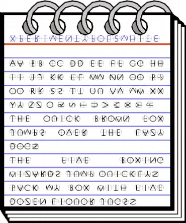 XperimentypoFSWhite Regular animated font preview