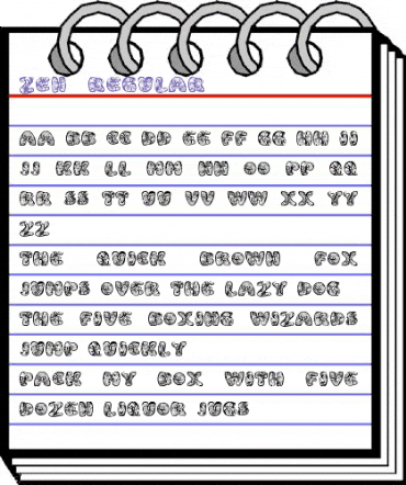 Zen3 Regular animated font preview