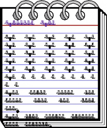 Zipper1 Cyr Regular animated font preview