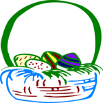 Easter Basket 18 Clip Art