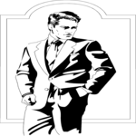 Man in Suit 1 Clip Art