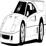 Ferrari F-40 Clip Art