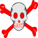 Skull & Crossbones 3 Clip Art