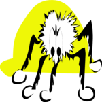 Spider - Hairy Clip Art