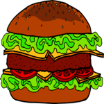 Cheeseburger 07 Clip Art