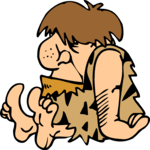 Cave Man 08 Clip Art