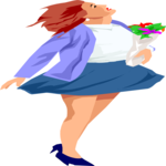 Woman Dancing 4 Clip Art