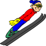 Skier 68 Clip Art