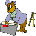 Bear - Artist 07 Clip Art