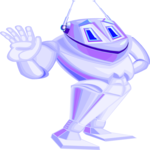 Robot Waving Clip Art