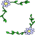 Flower Frame 20 Clip Art