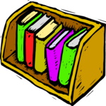 Book Shelf 2 Clip Art