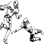 Football - Players 1 Clip Art