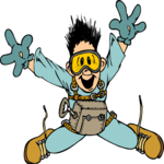 Sky Diving 30 Clip Art