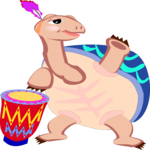 Drummer - Tortoise Clip Art