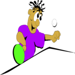 Ping Pong - Player 03 Clip Art