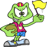 Athlete - Frog Clip Art