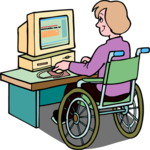 Woman at Computer 16 Clip Art