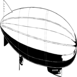 Blimp 09 Clip Art