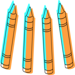 Crayons 5 Clip Art