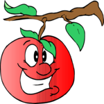 Apple - Happy 3 Clip Art