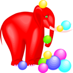 Circus - Elephant 06 Clip Art