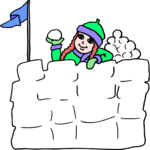 Snow Fort 3 Clip Art