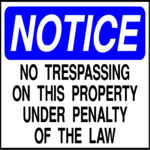 No Trespassing 2 Clip Art