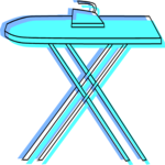 Iron & Ironing Board 4 Clip Art