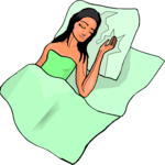 Woman Sleeping 2 Clip Art