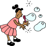 Blowing Bubbles Clip Art