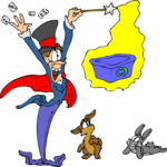 Recycling - Magician Clip Art