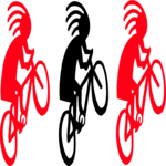 Cycling Creatures Clip Art