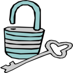 Padlock & Key 5 Clip Art