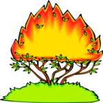 Burning Bush 2 Clip Art