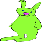 Rabbit Standing Clip Art