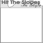 Hit the Slopes in Style Clip Art